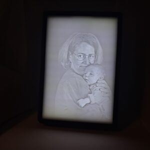 3d-fotolamp Gepersonaliseerde 3D fotolamp met eigen foto van Customiz3D