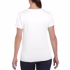 Gepersonaliseerd dames T-shirt achterzijde Gepersonaliseerd dames T-shirt met eigen tekst of ontwerp
