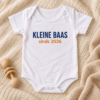 Sfeerfoto babyromper met eigen tekst Babyromper met eigen tekst als persoonlijk kraamcadeau