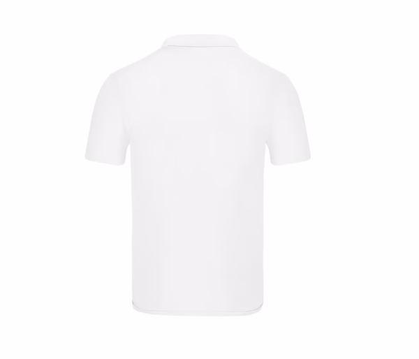 achteraanzicht gepersonaliseerde-polo-eigen-tekst-logo Gepersonaliseerde uniseks polo – achteraanzicht